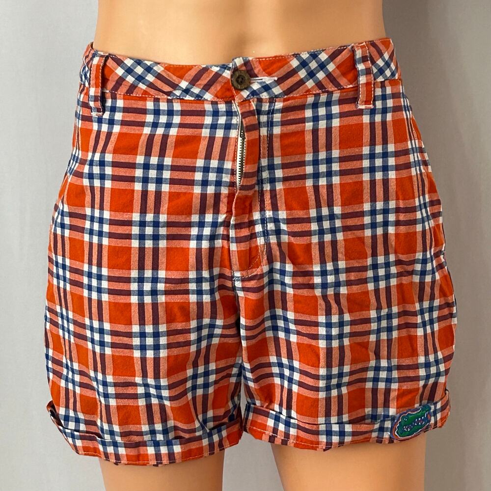 Old School Brand Florida Gators Madras Plaid Shorts Men’s 36 Preppy